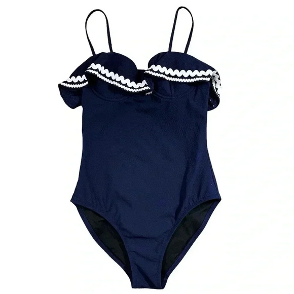J. Crew Ric Rac One Piece Swimsuit - Picture 2 of 13
